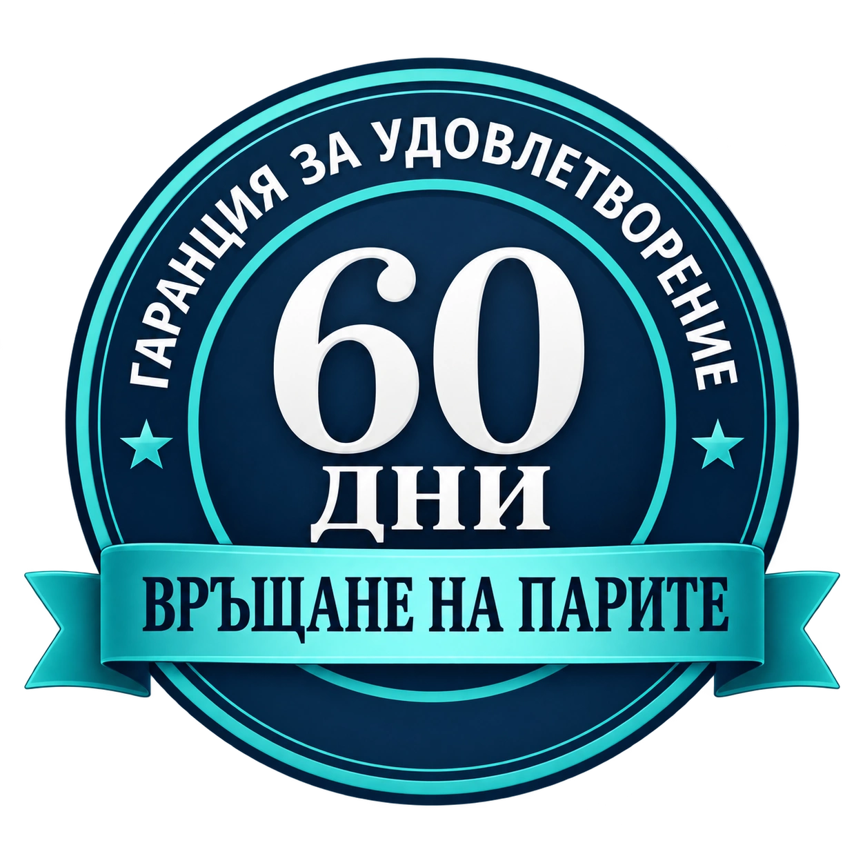 60 дни гаранция за връщане на парите